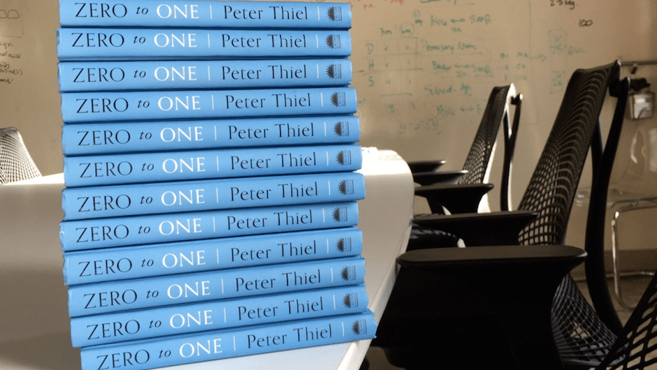 Capa da matéria “De zero a um”, por Peter Thiel