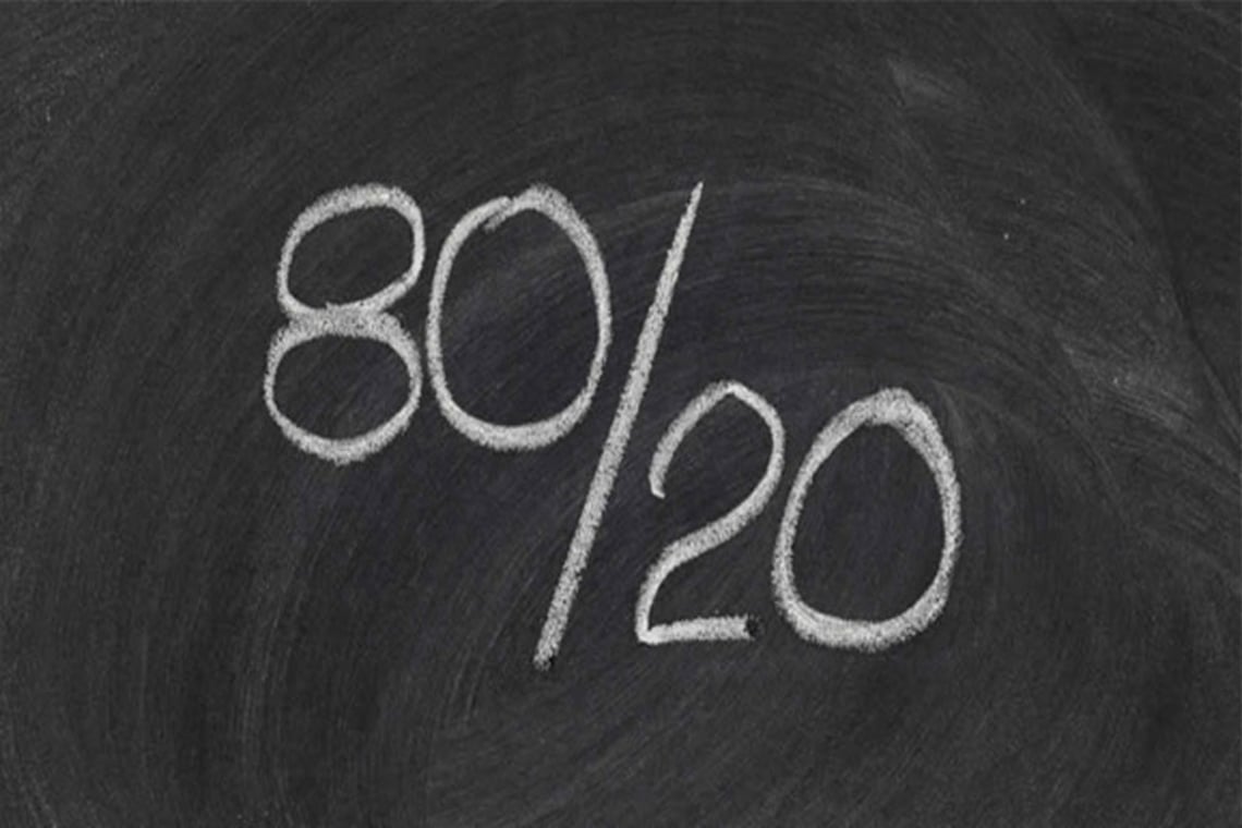 Capa da matéria Princípio de Pareto: 80% dos seus resultados só dependem de 20% do seu esforço
