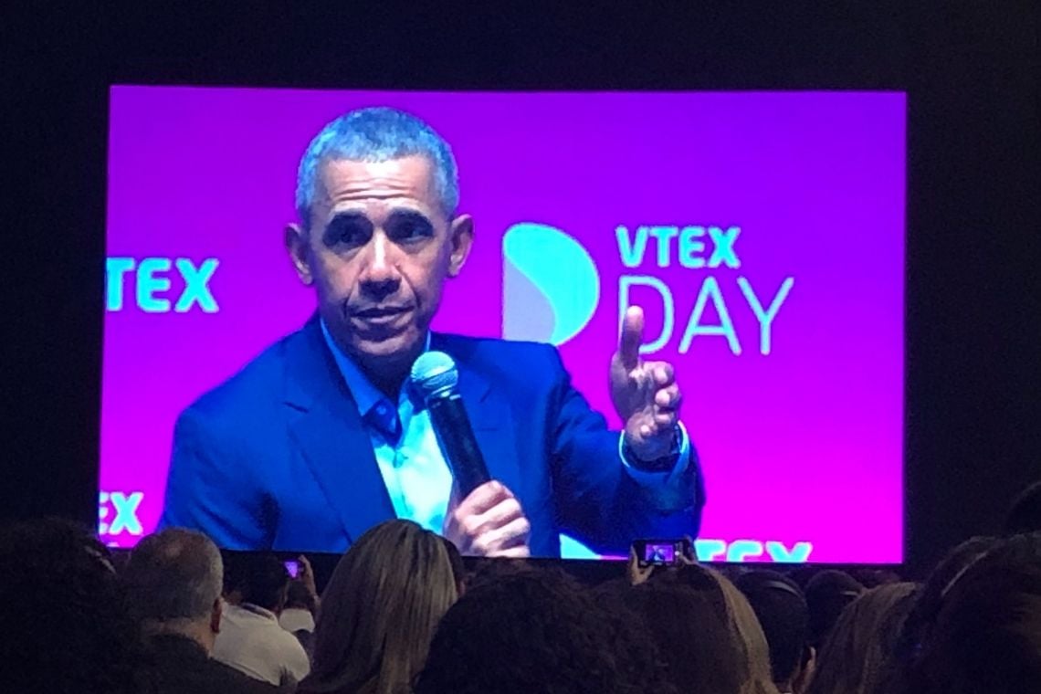Capa da matéria “Quanto mais eu trabalho, mais sorte tenho”, diz Barack Obama em palestra no Brasil