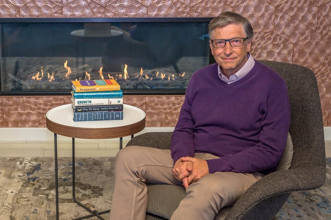 Capa da matéria A nova lista de leitura de Bill Gates: 5 livros que ele recomenda