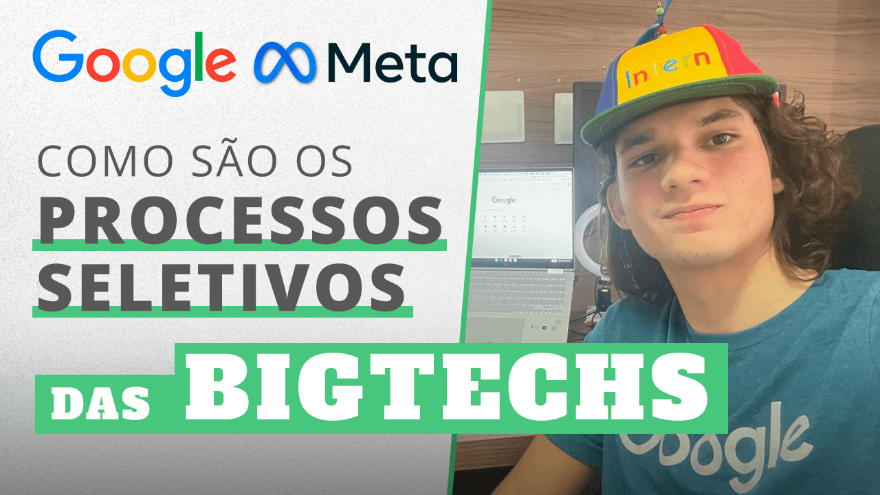 Capa da matéria Após ser reprovado por dezenas de empresas, jovem passa em processos seletivos de Google e Meta