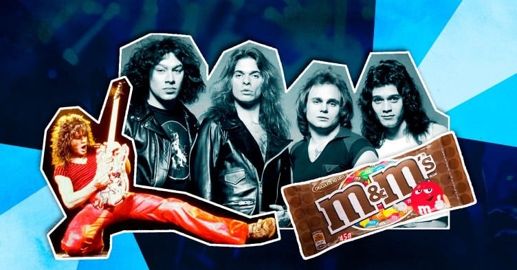 Imagem referente à notícia: A história da banda Van Halen e a cláusula dos M&Ms marrons