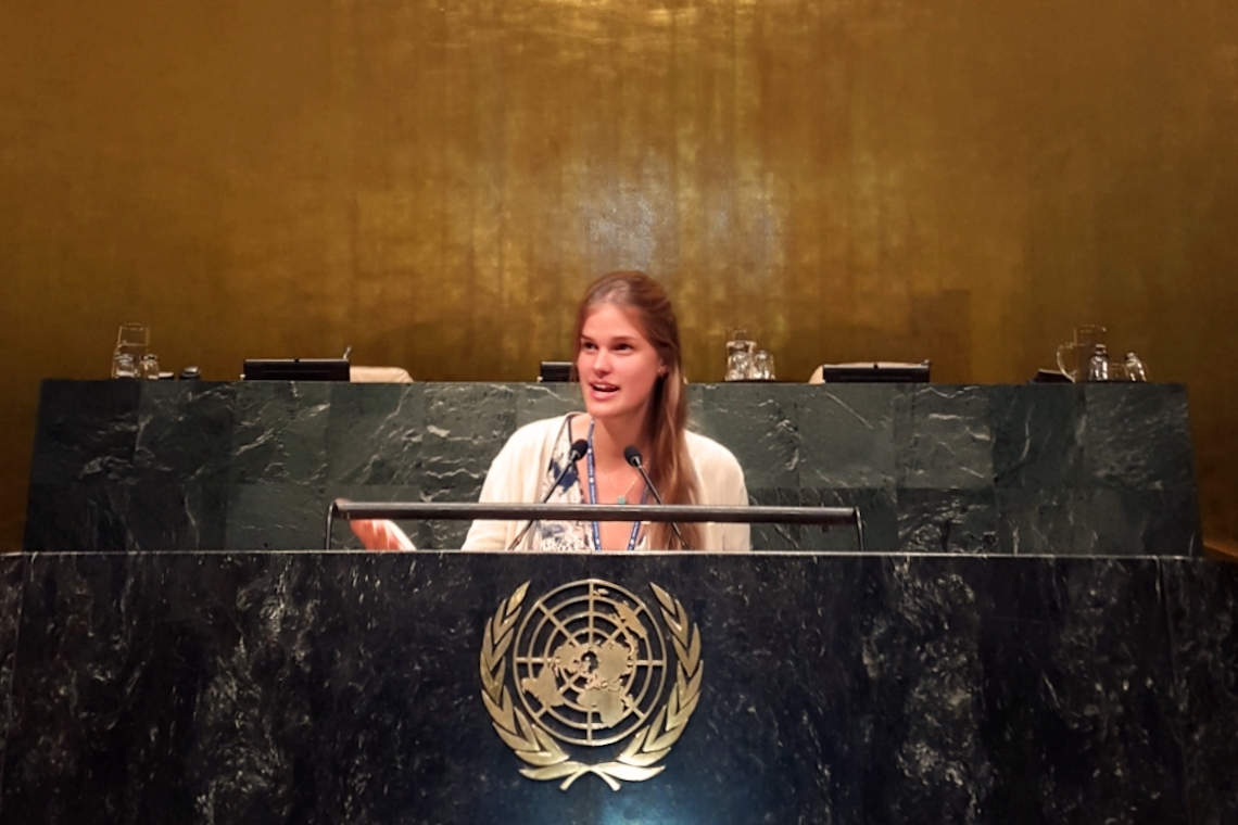 Martina Muller, que escolheu uma carreira em sustentabilidade, na ONU