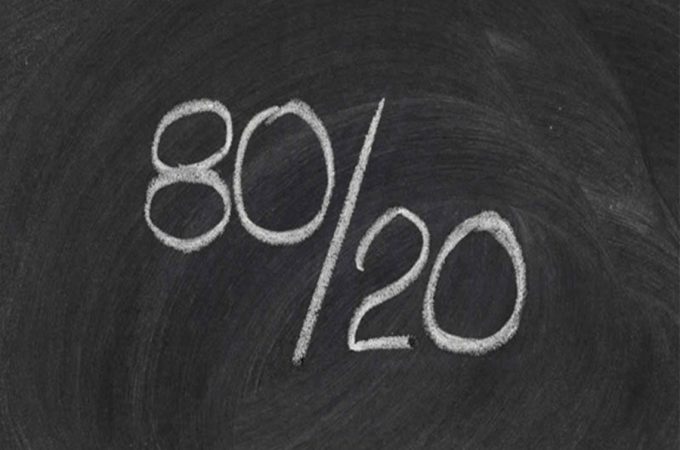 Princípio de Pareto: 80% dos seus resultados só dependem de 20% do seu esforço