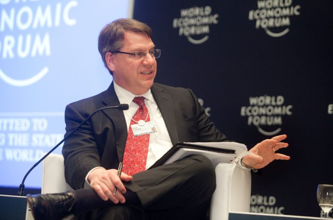 Rich Lesser em evento no World Economic Forum, no Rio da Janeiro, em 2011. (Foto de Alexandre Campbell)